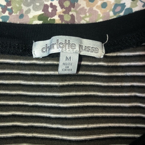 Charlotte Russe Striped Crop Top - Picture 3 of 3